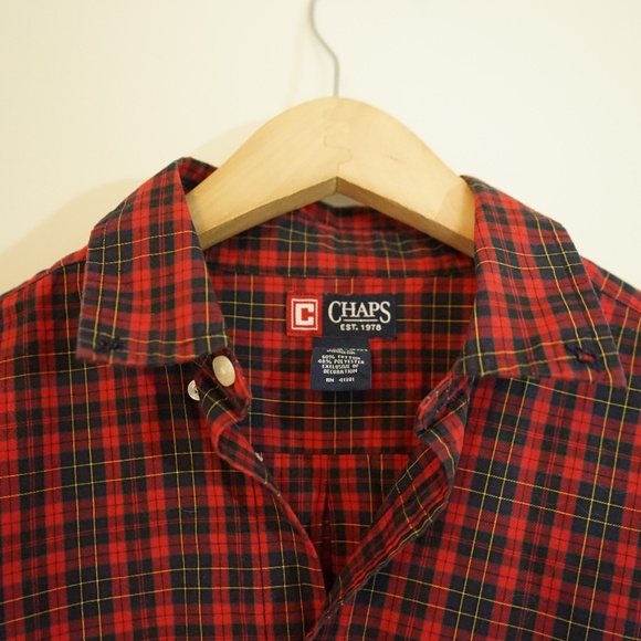 Chaps plaid button down - Picture 2 of 5